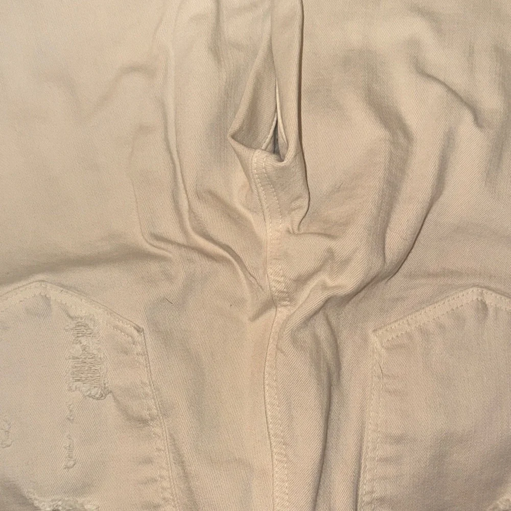 J Brand Women's Distressed Cream Ankle Jeans - Picture 14 of 16